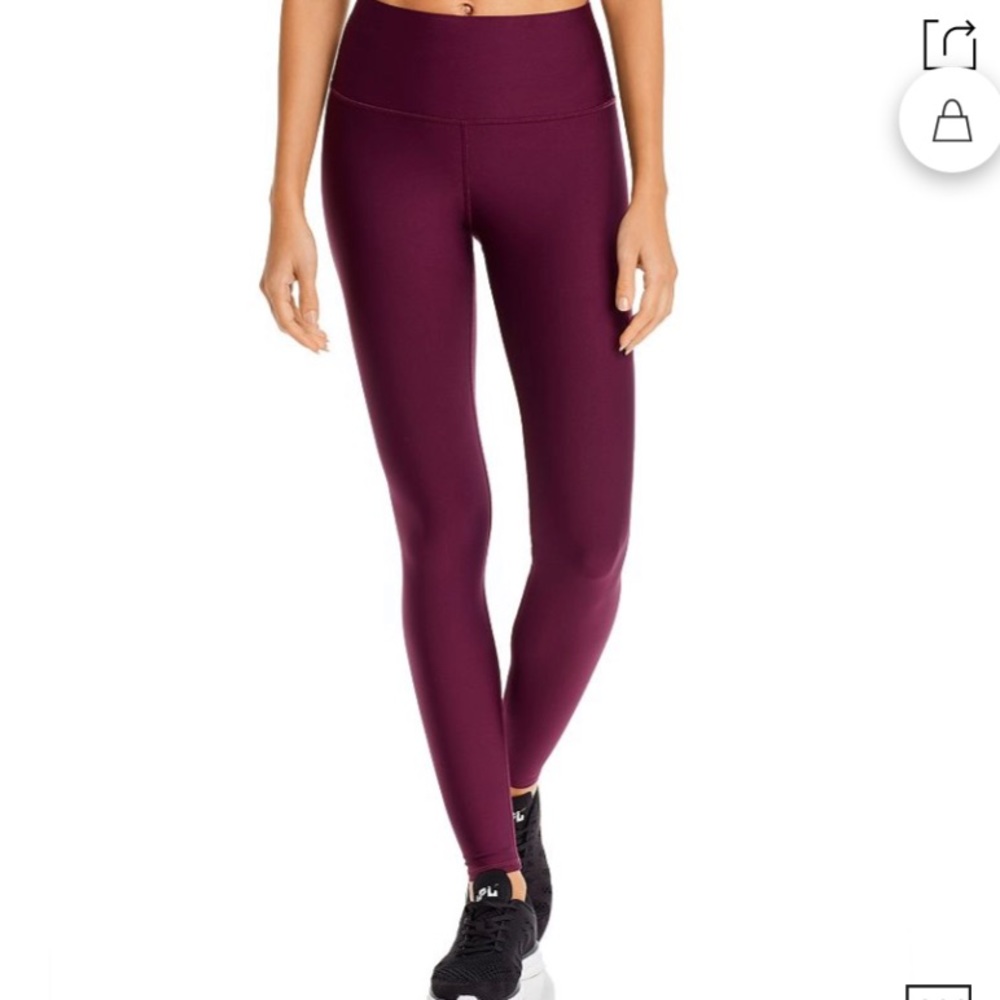 ALO YOGA high waisted airbrush leggings plum